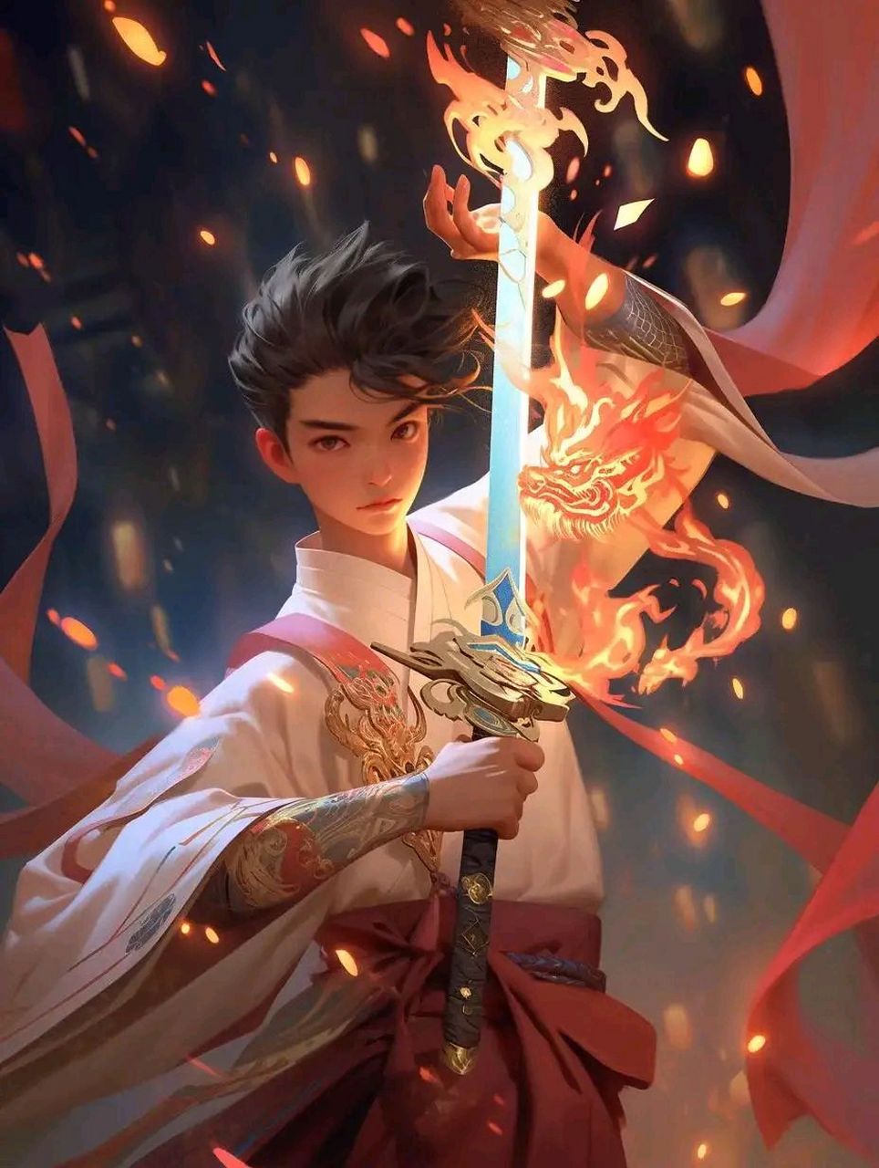 壁纸# #动漫壁纸# 中国风壁纸剑少年