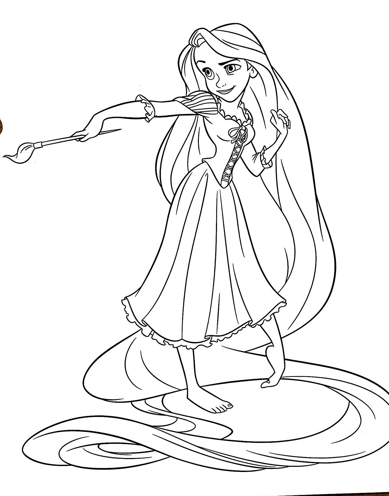 迪士尼公主线稿