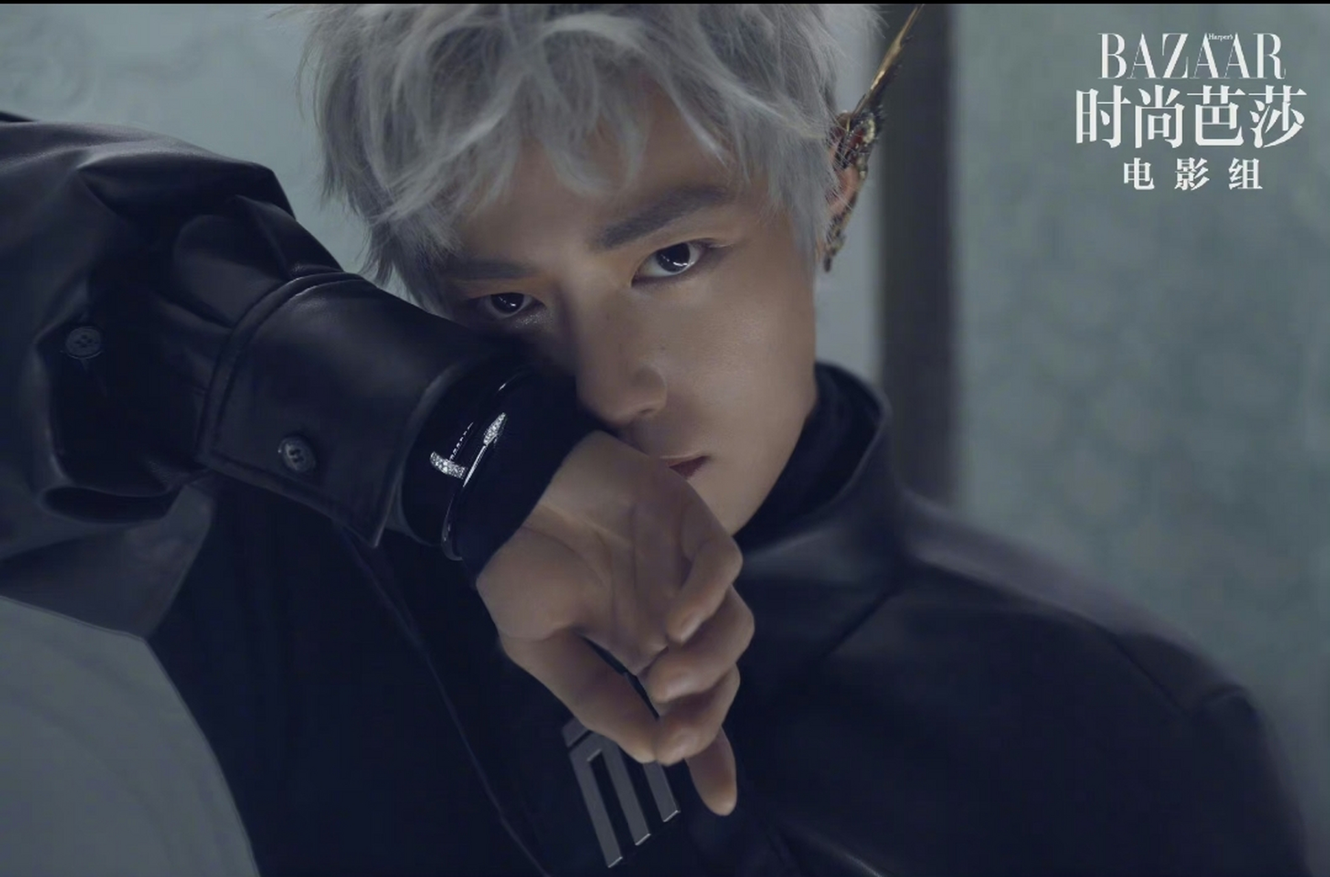 肖战# 再来欣赏一遍银发造型的肖战,帅太超过了!