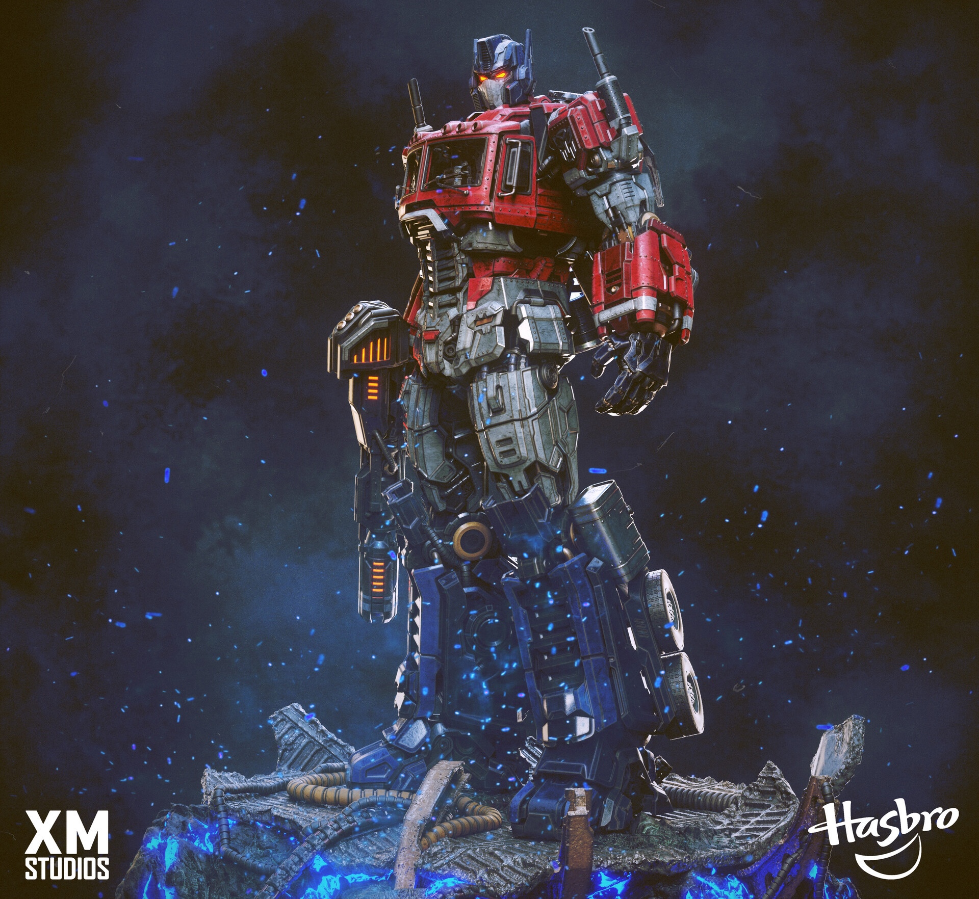 建模欣赏:xm studios 变形金刚 g1 擎天柱