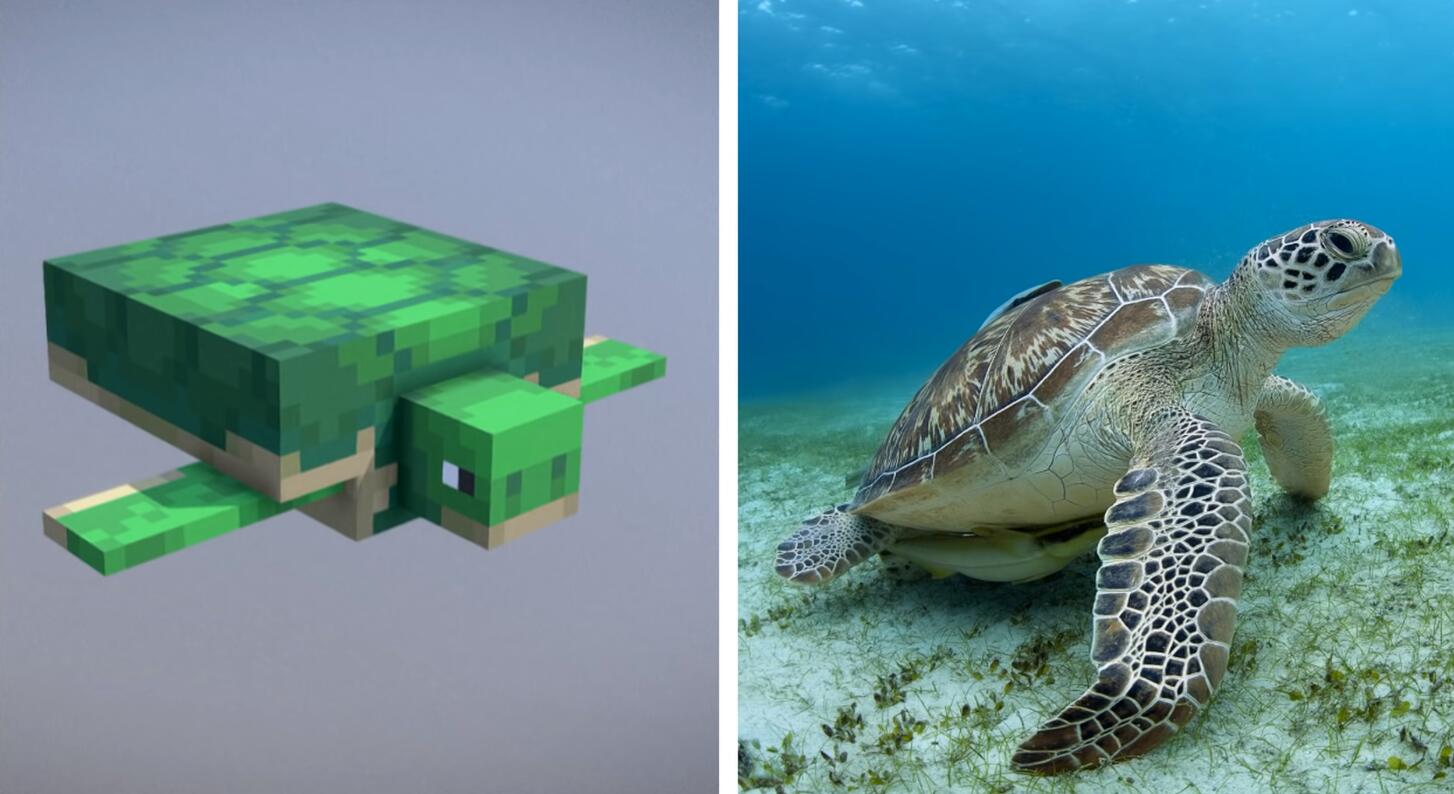 当mc生物来到现实,它们将会是什么样子?对比图告诉你答案