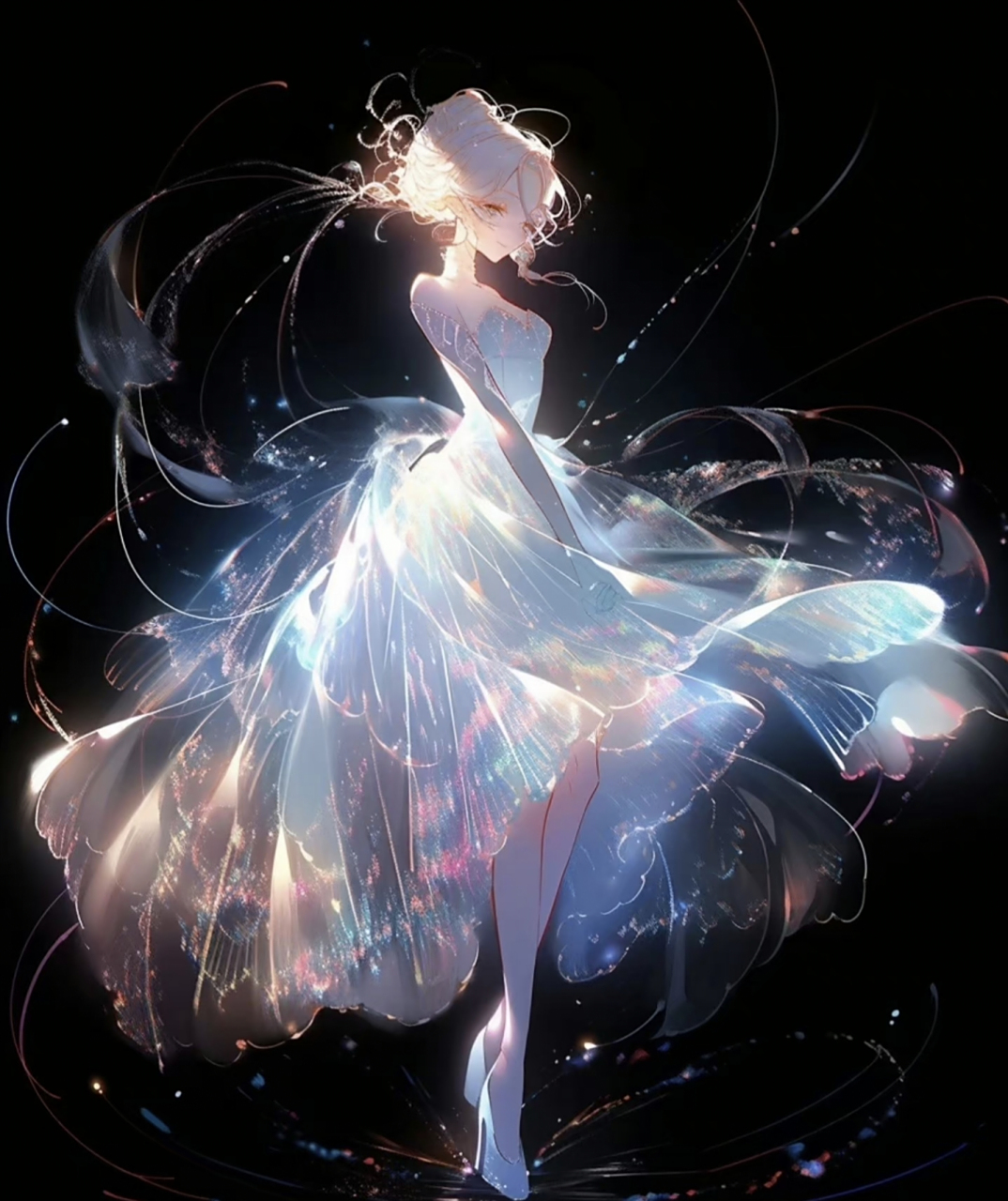 斗罗大陆2动画#这裙子非常符合我想象中光之女神的效果,飘逸轻盈