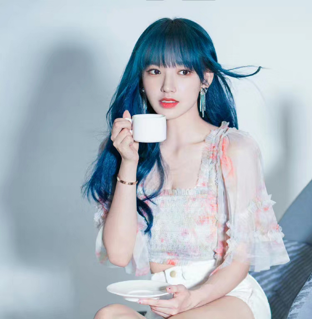 程潇真的什么发色都能够驾驭啊!