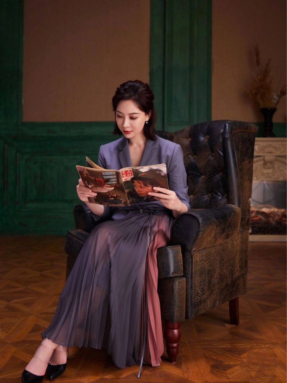 董卿撞衫陈数|女明星私服西装裙穿搭94|||漂亮的姐姐果然审美都是一