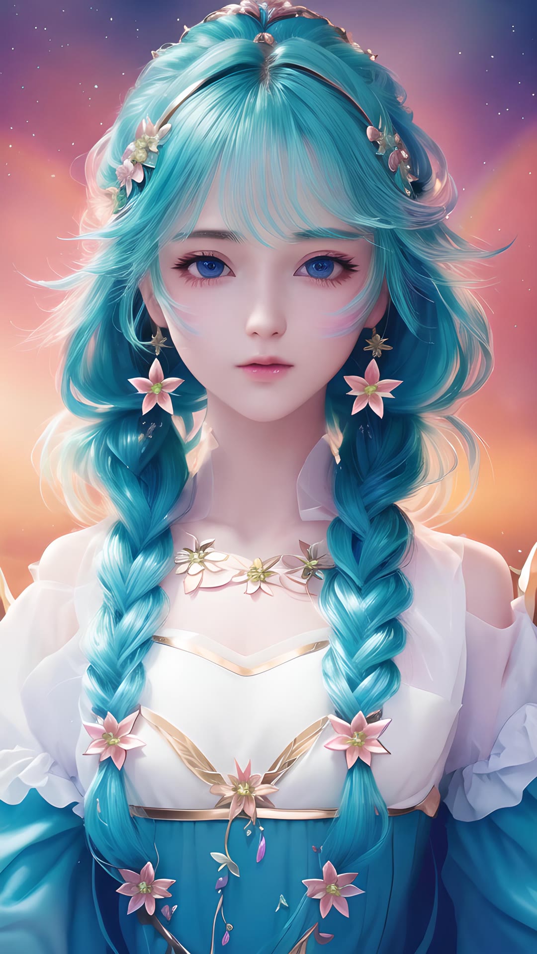 ai生成的二次元美少女