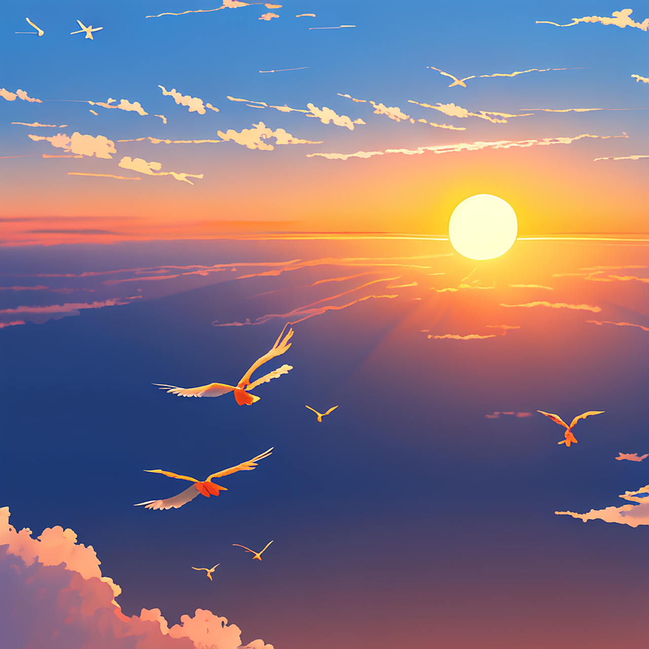 新的希望,孕育在初升的太阳里.#我和ai有话说