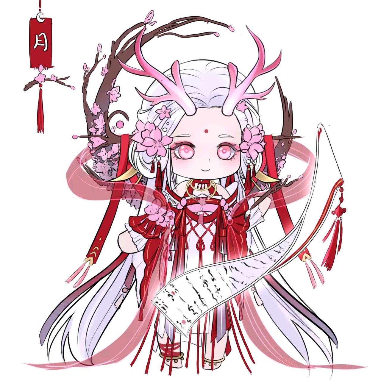 月老,这月老略显可爱啊! 画师:白骨生花#动态创作月# #二次元