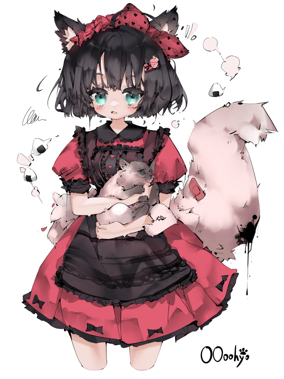 可爱风的兽娘壁纸 画师:oooohyo