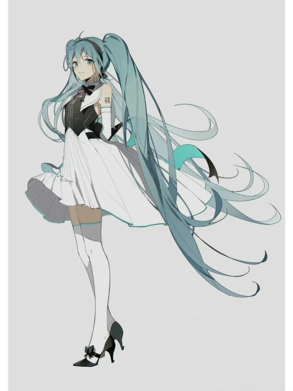 插画# 初音未来 公主殿下 (画师:织布机loom )
