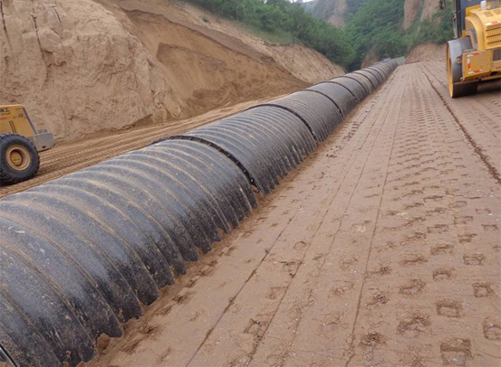 钢波纹管涵施工