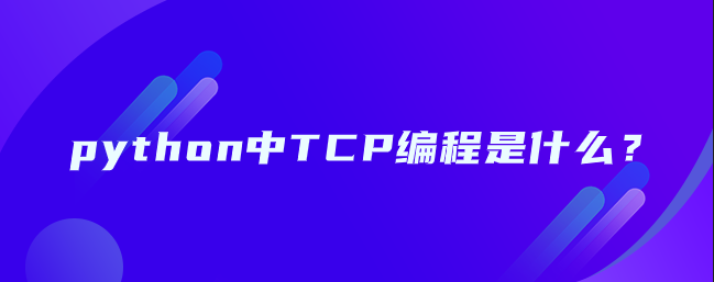 python中的TCP编程是什么？