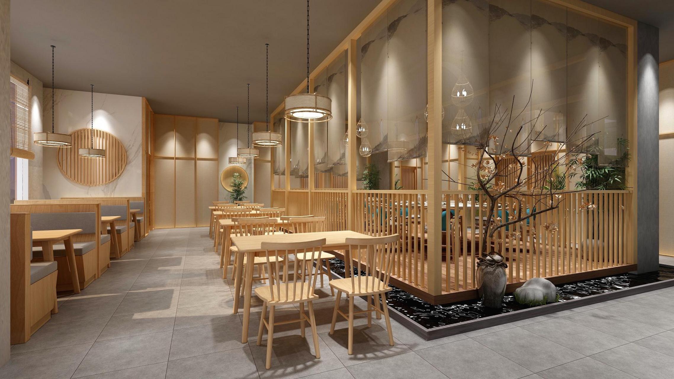 今日分享 原木风私房餐厅设计效果图鉴赏～ 图源网络 #合肥店面装修