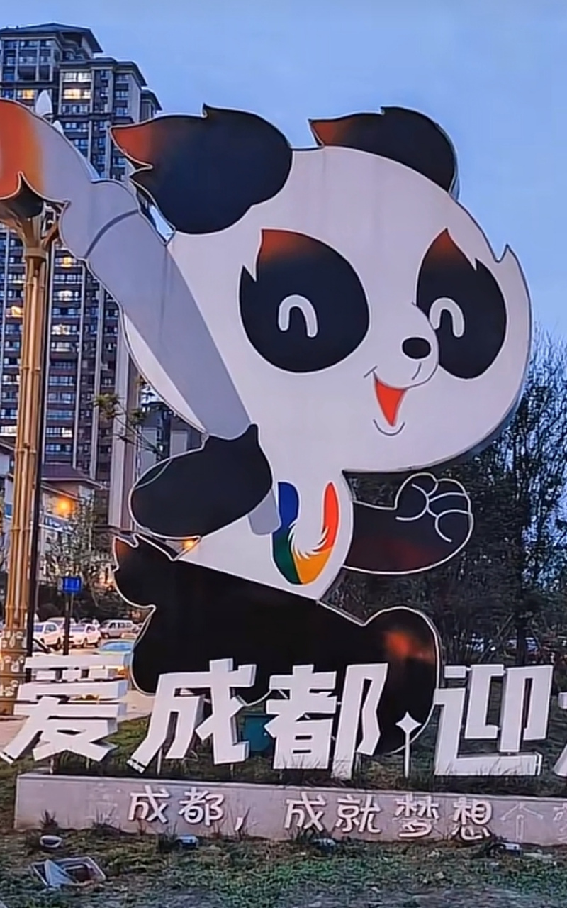 成都大运会吉祥物蓉宝原型来自真实大熊猫,名叫芝麻,都好可爱啊!