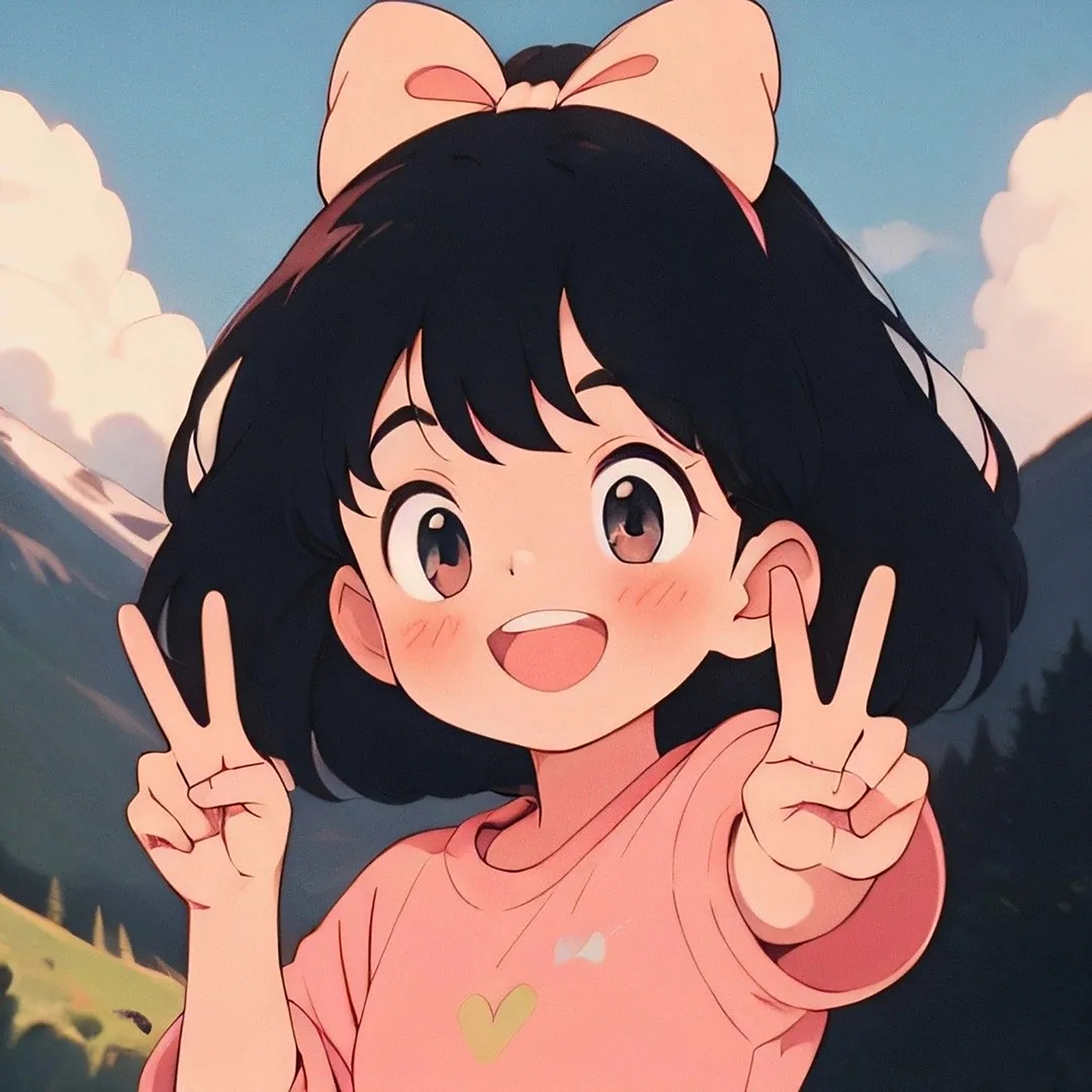 来给生活比个耶～#头像# #动漫