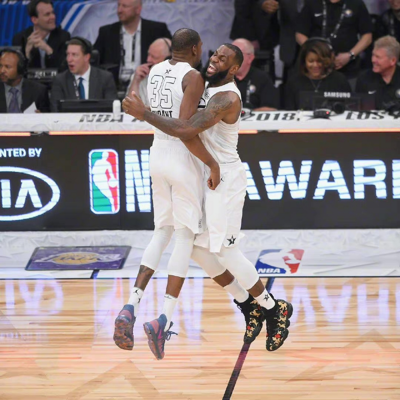 2018 nba全明星赛(1):詹姆斯 杜兰特 利拉德 保罗乔治 欧文 德罗赞