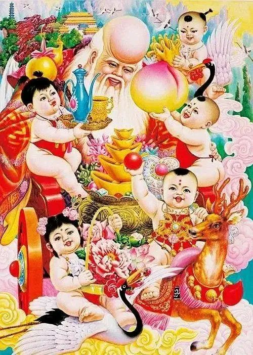 传统年画欣赏这才是中国风经典画作喜气洋洋喜庆吉祥