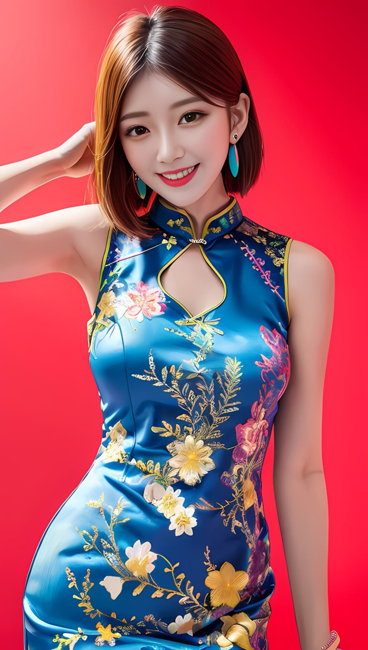 短发配旗袍才是女神的样子