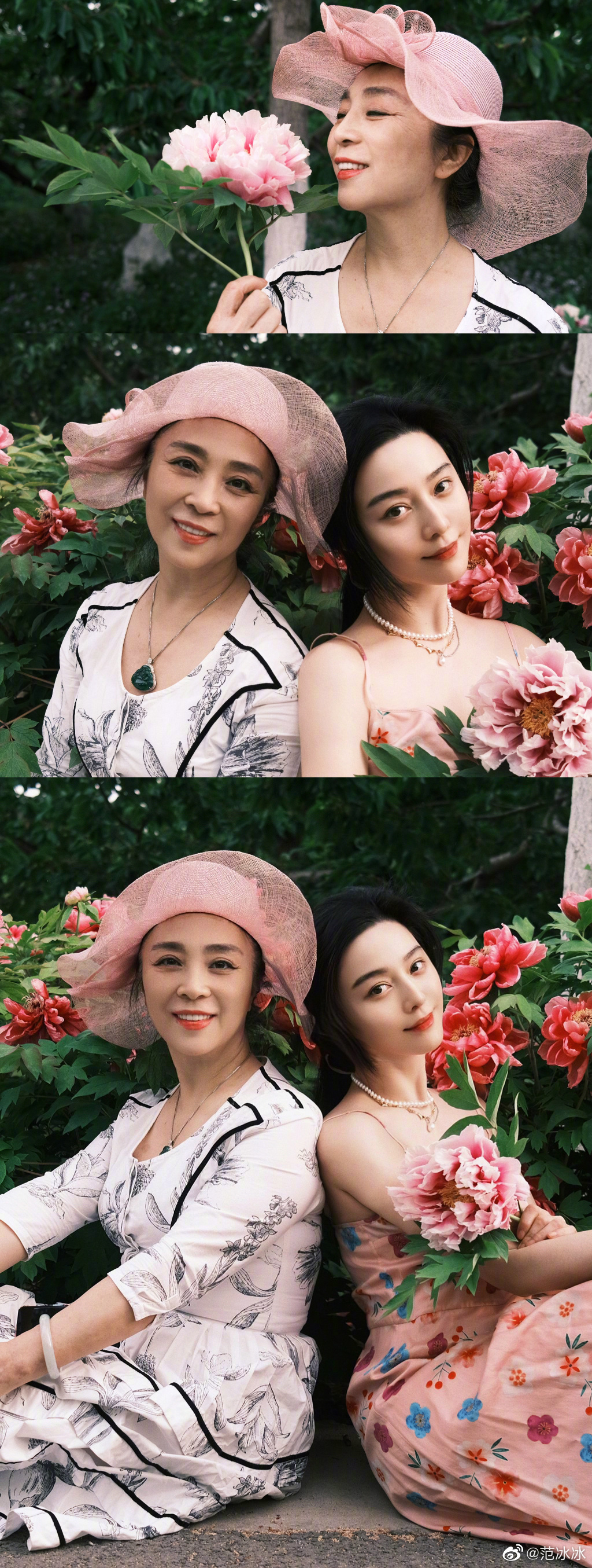 母亲节,女明星们晒出和妈妈的合影,比较之下,范冰冰妈妈最漂亮