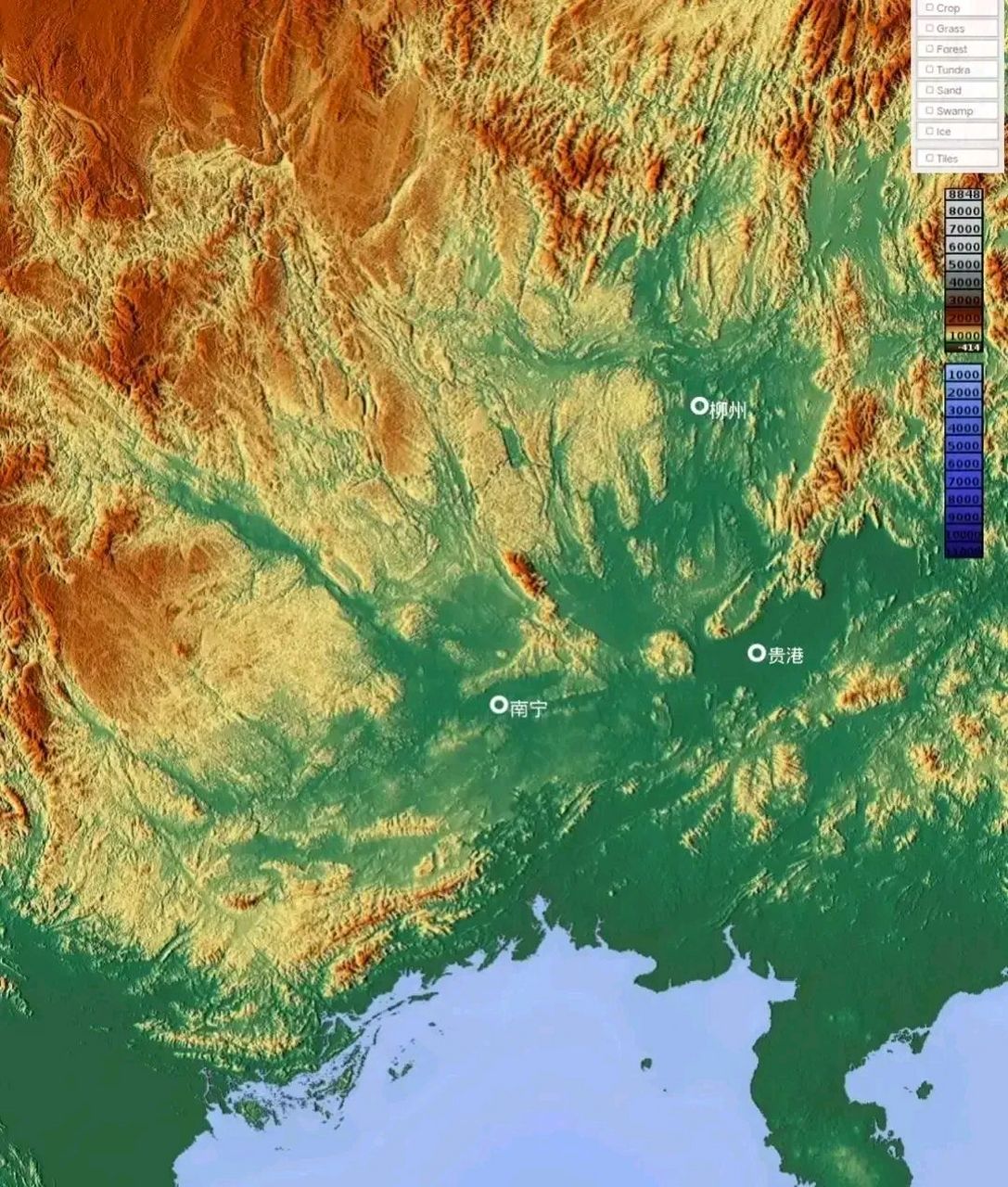 广西的地形挺好的,有山有水有平原,还有出海口,但就是发展不起来[云