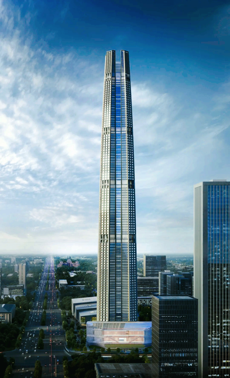 西安思路中心大厦原设计高度501米,后来因发改委对高楼icon建赡的