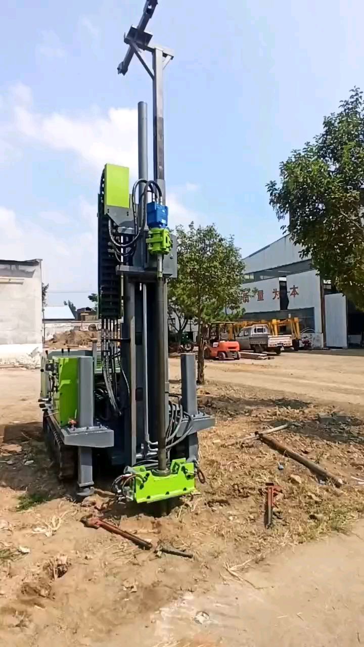 履带全液压钻机多角度金属矿山岩心取样绳索钻探机场地试机-度小视