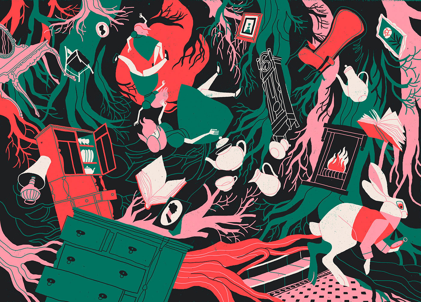 意大利插画师 andré ducci 为童话绘制的插画