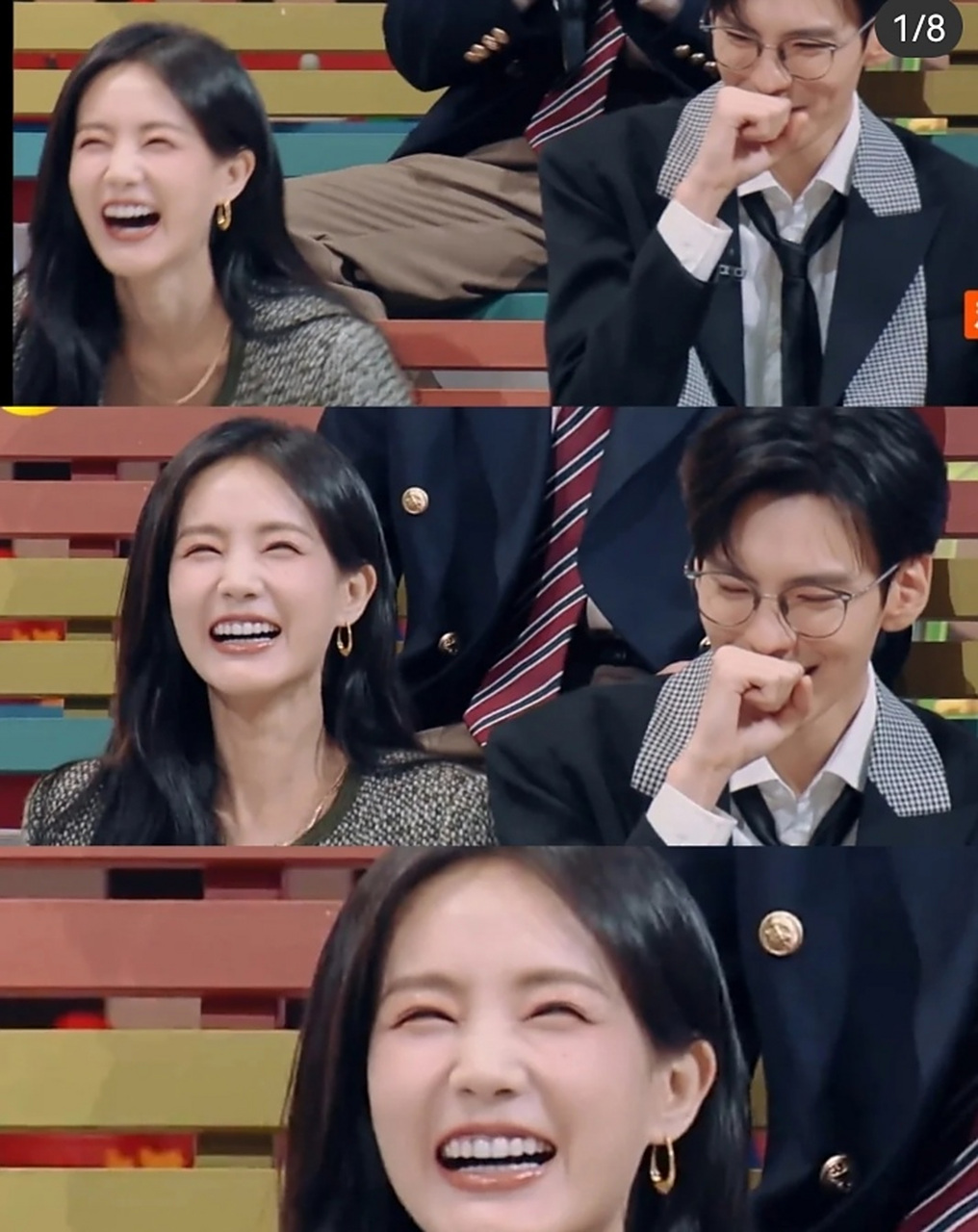 大笑不会"崩"的女星李一桐  近日,李一桐参加综艺节目活动,大笑不止.