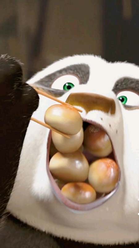 论吃东西我最佩服阿宝,直接把鸭爸爸吃破产,不愧是国宝!#功夫熊猫#-度