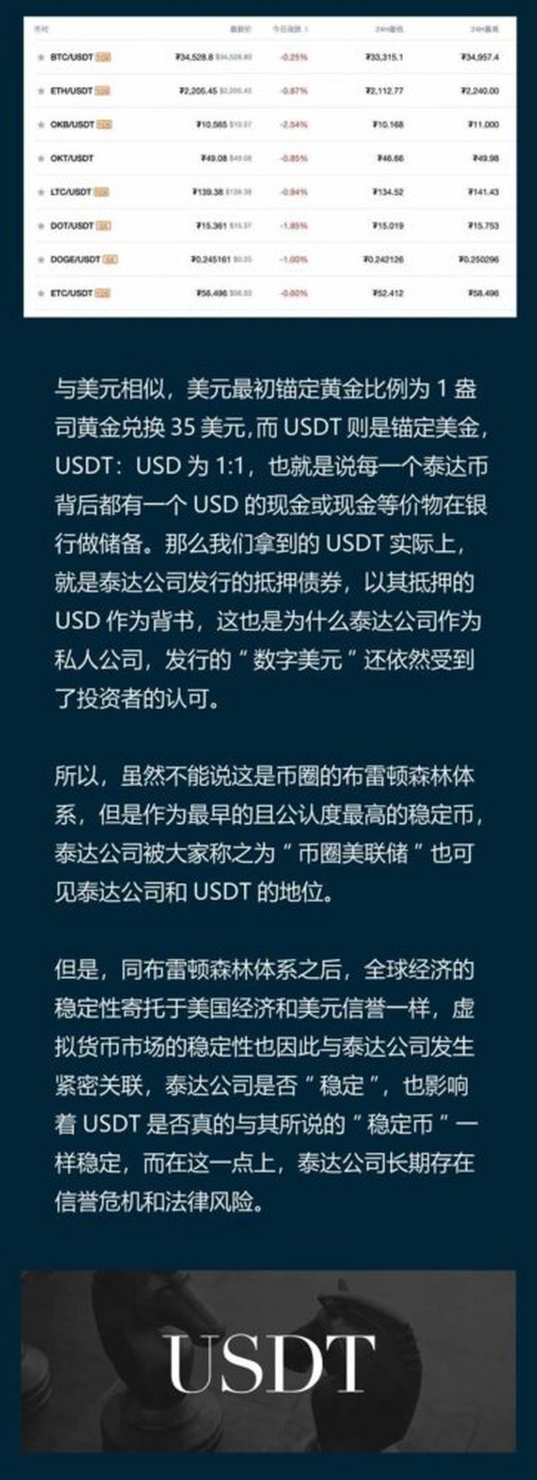 USDT大起底（一） 丨   泰达币源于何处？