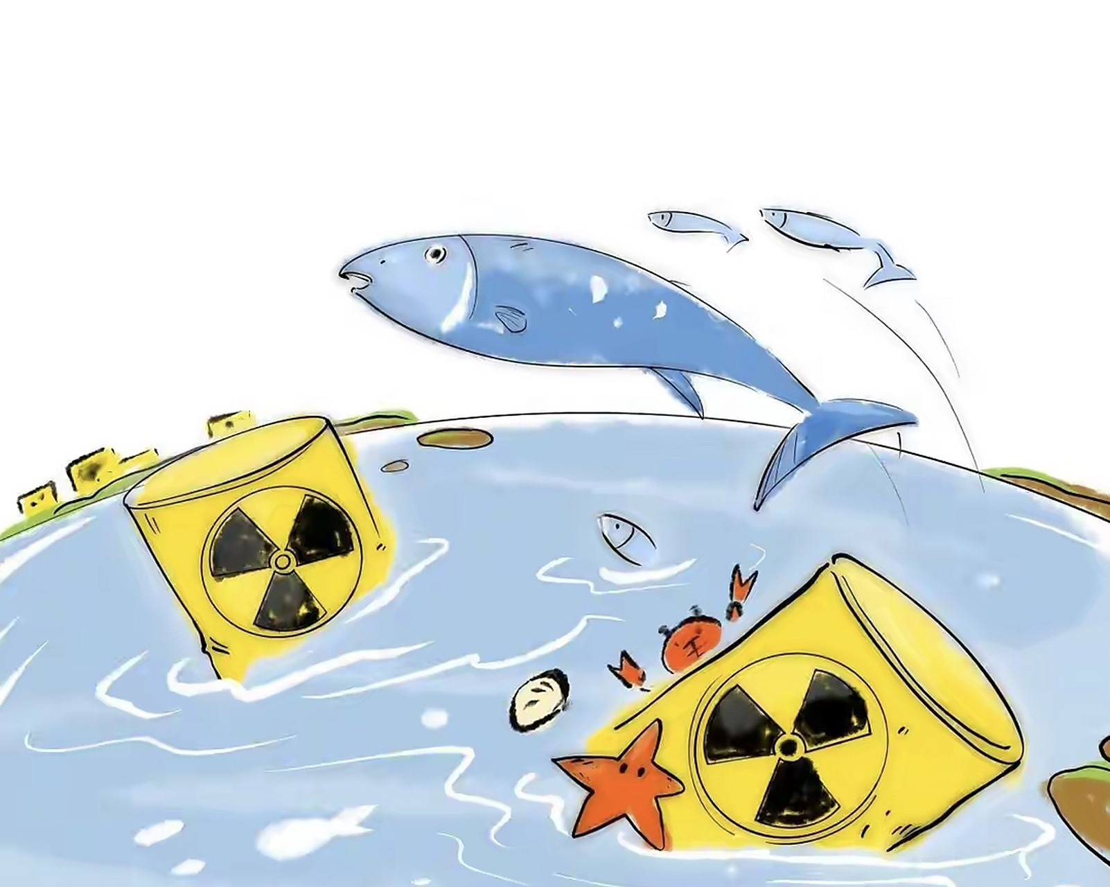 日本政府不顾日本人的死活执意要把核污染排入大海,海水有污染不但对