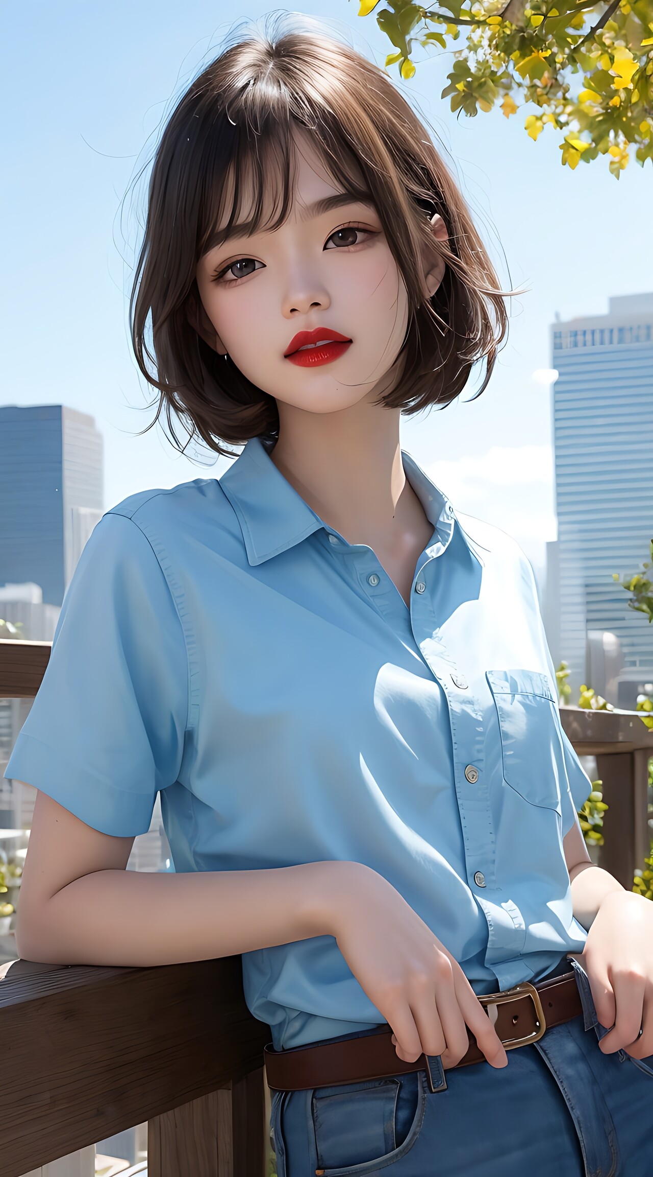 ai 绘画:最美的厂妹,没想到今天见到这么漂亮的厂妹