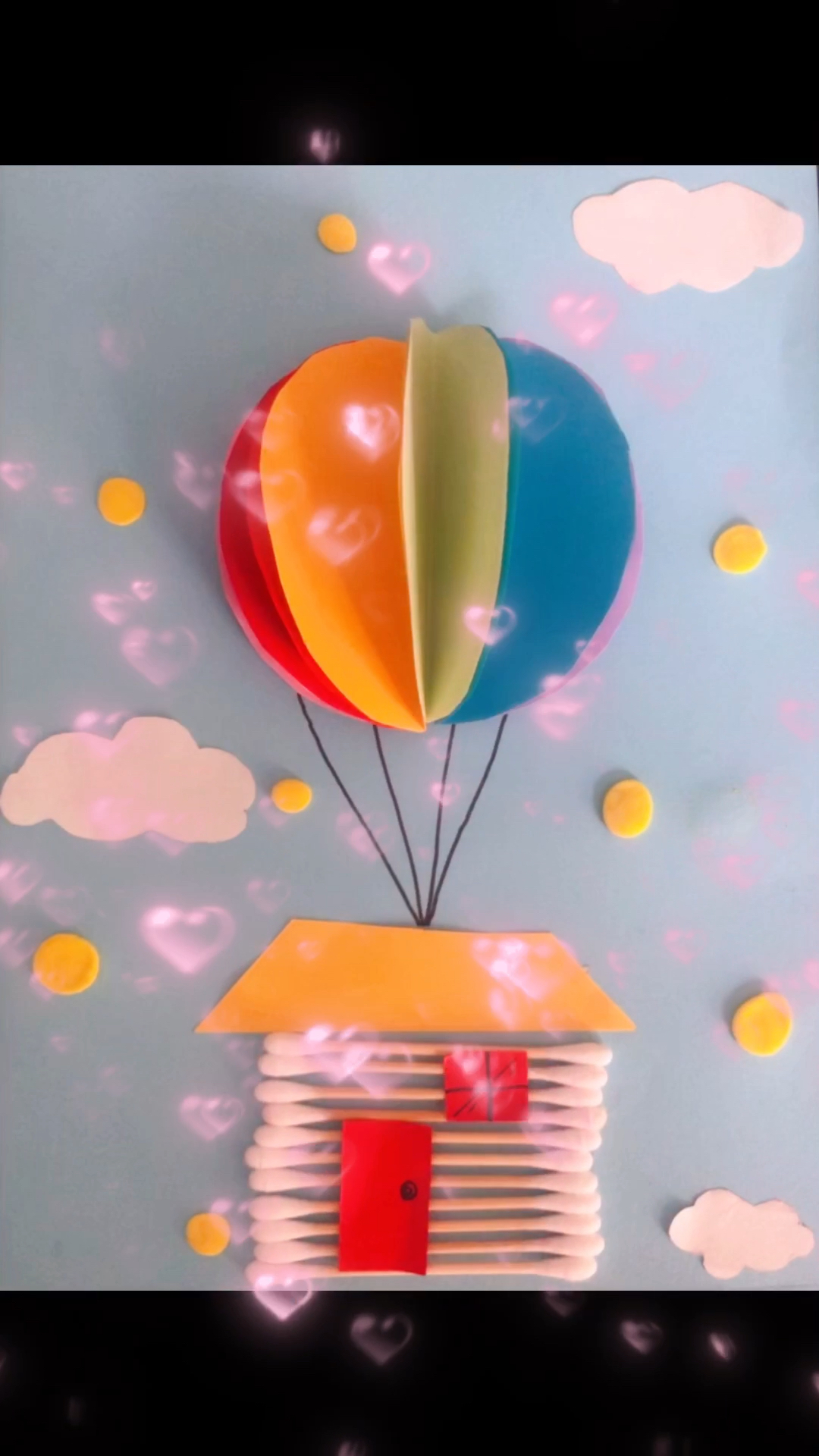 宝宝日常做手工-热气球