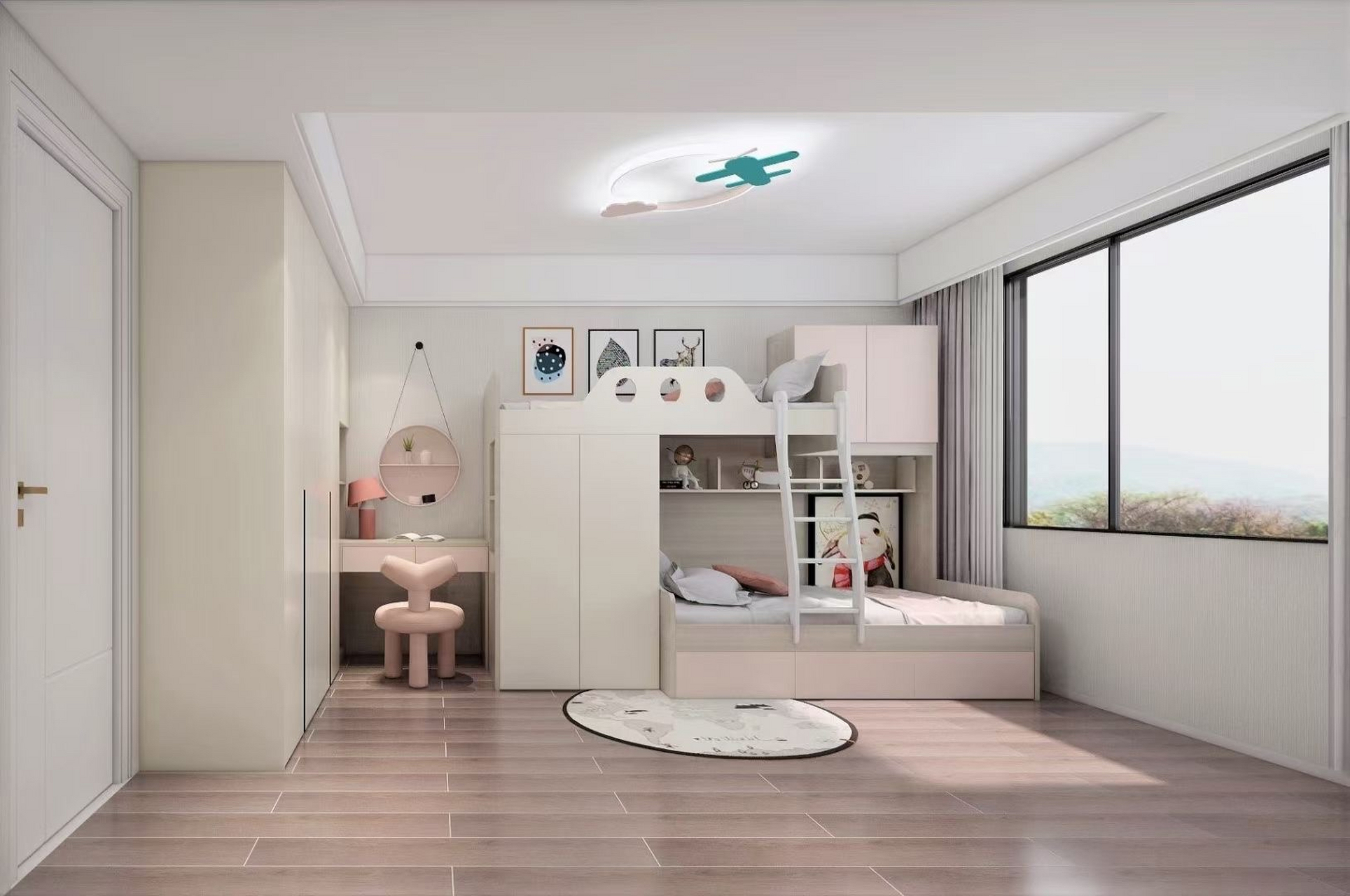 双胞胎的卧室#我在百度学装修