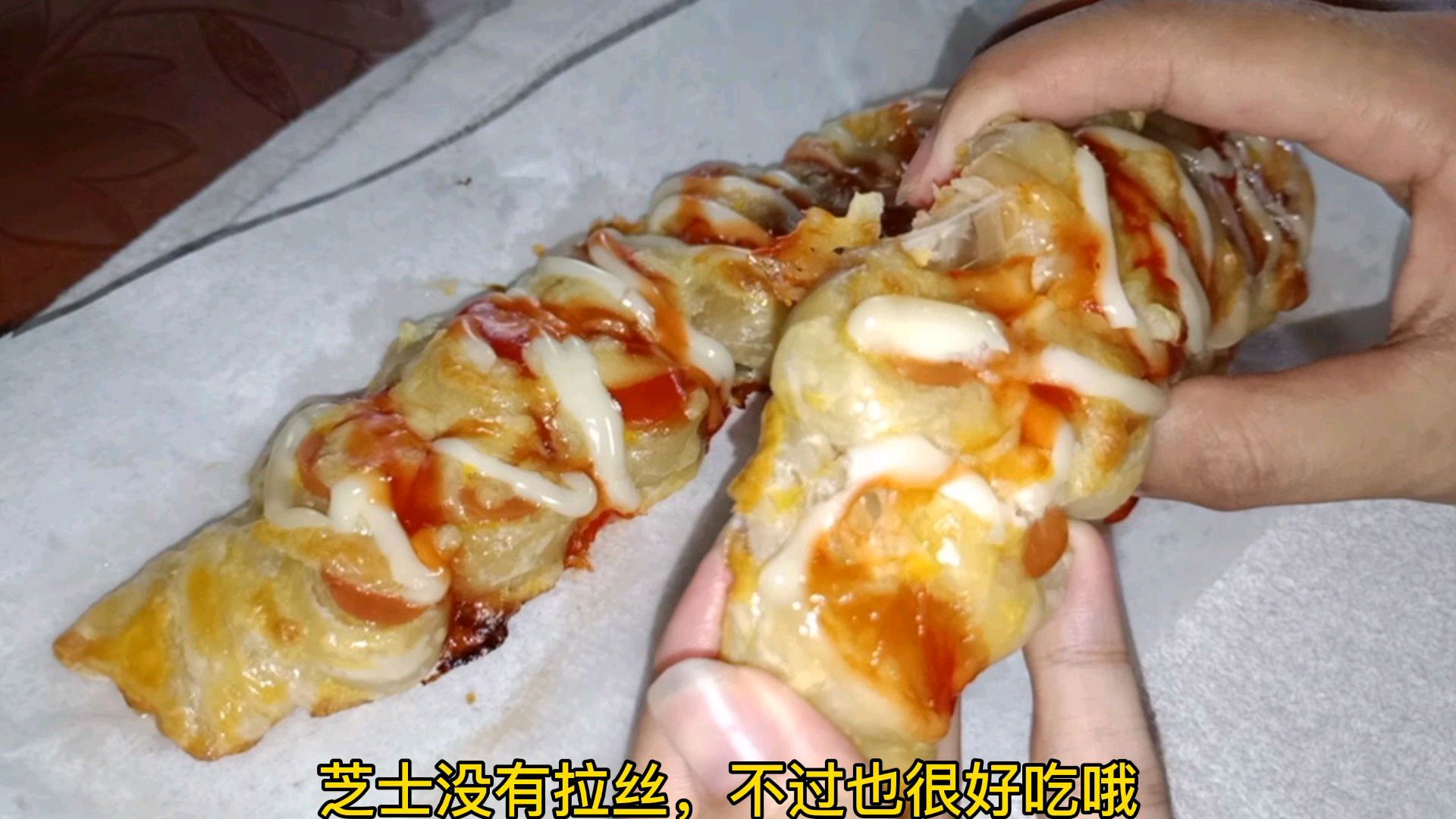 手抓饼的100种做法,火腿卷,简单易做,每天的早餐就它了