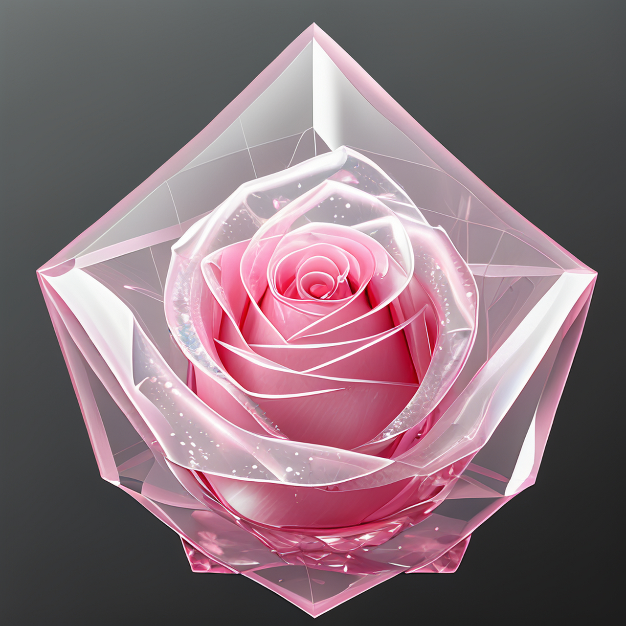 粉水晶玫瑰.