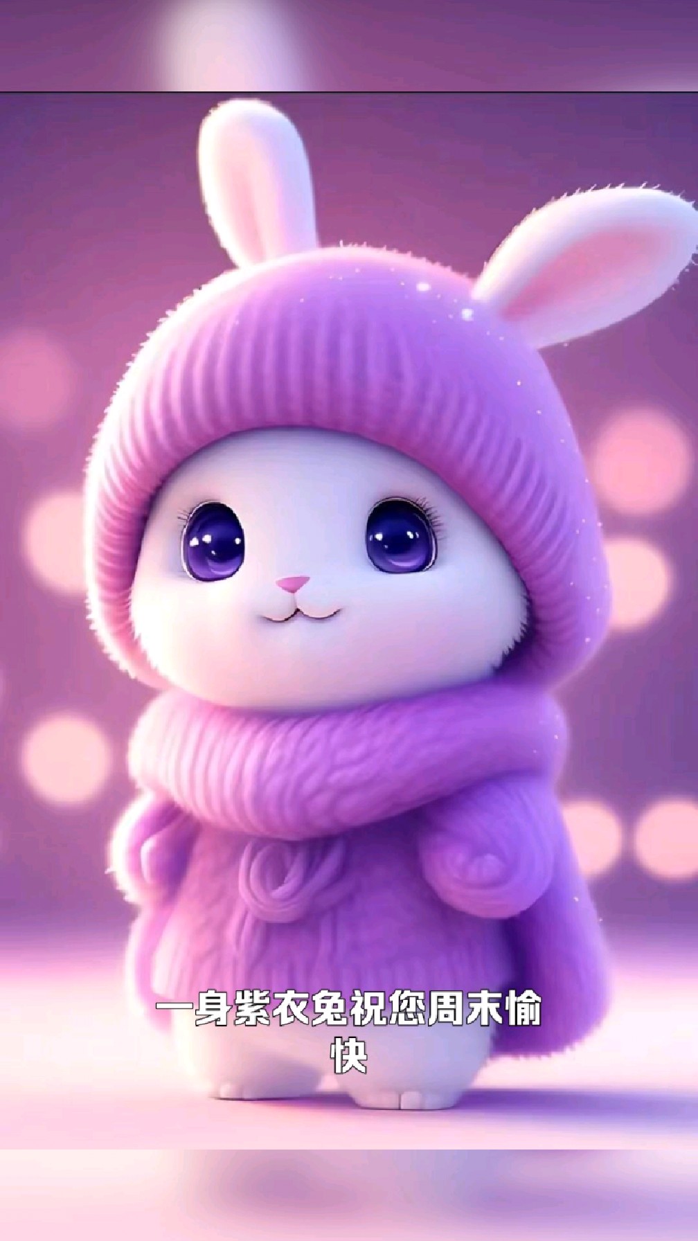 一身紫衣兔祝您周末愉快,内心强大-度小视