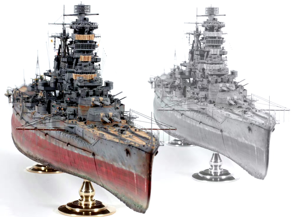 舰船欣赏:ijn 金刚级高速战列舰 旧照与模型欣赏