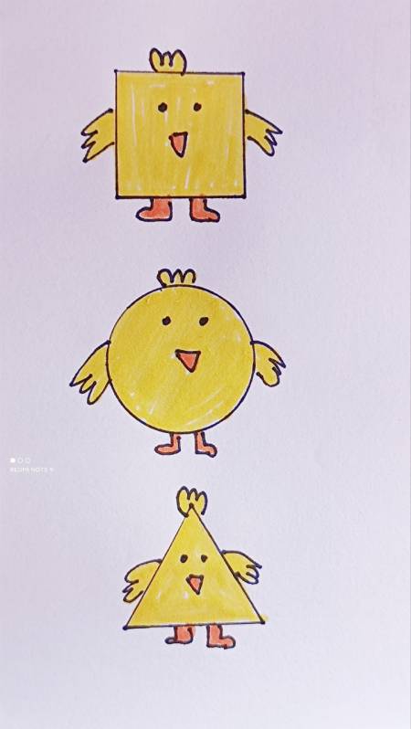 用图形拼小鸡图片