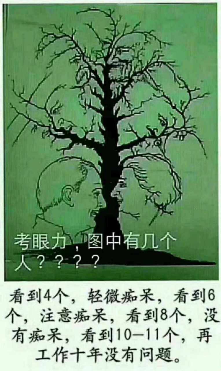 考眼力,找找人像和动物数量!