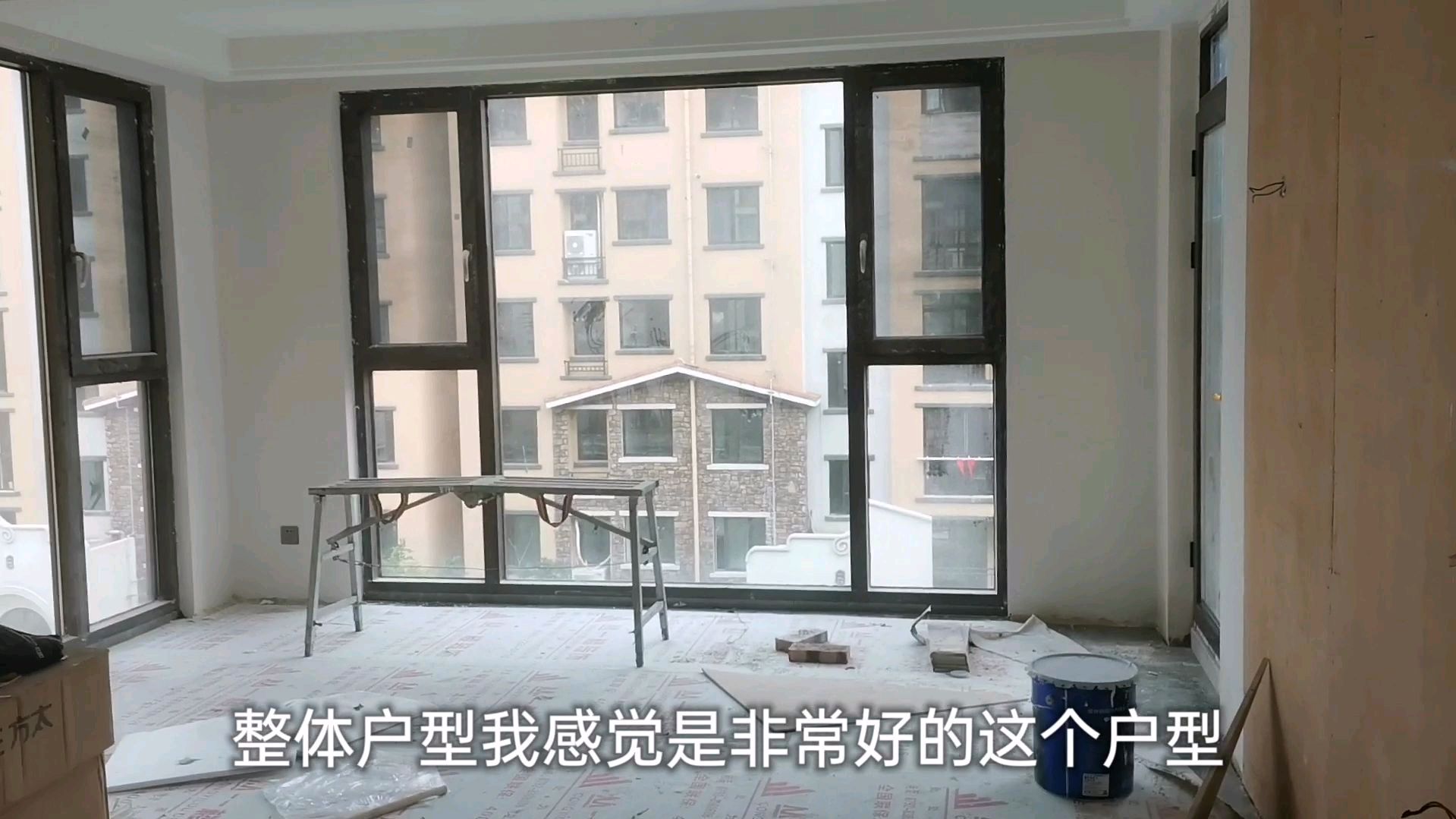 实拍130多平方4房极品户型装修,超大阳台三面采光,南北通透