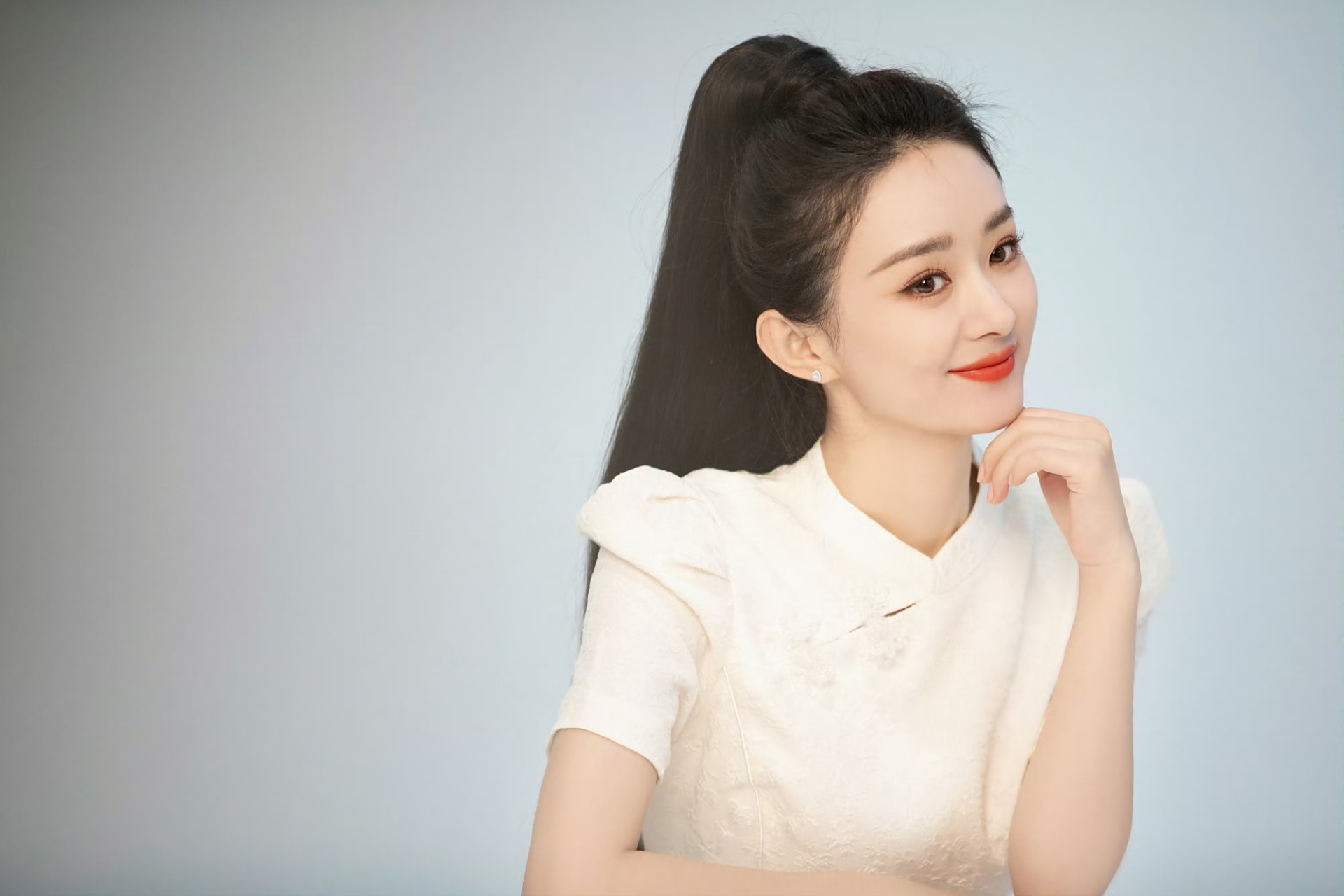 赵丽颖重现楚乔传高马尾,梦回楚乔传