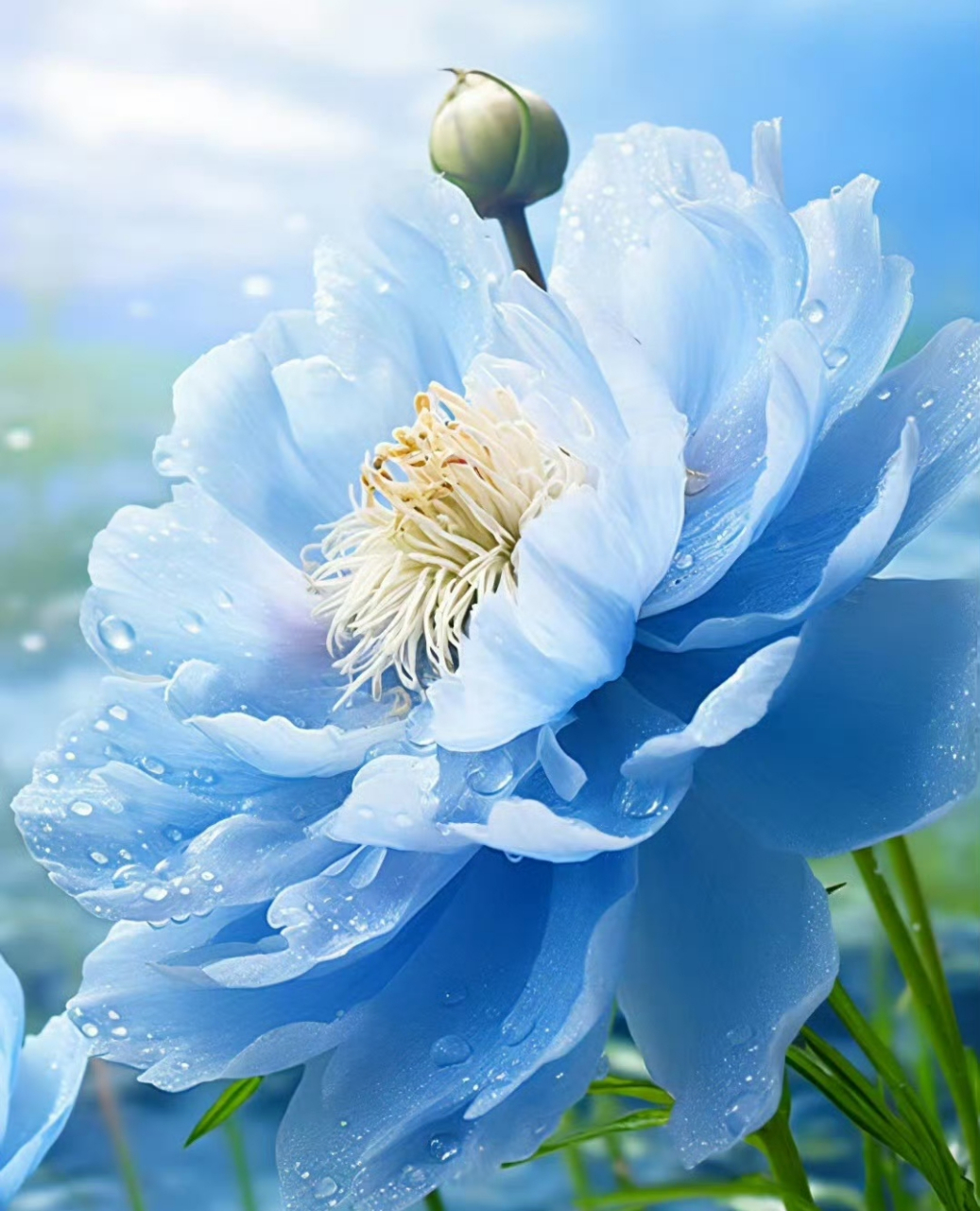 雨中唯美仙花,真美,令人陶醉了!