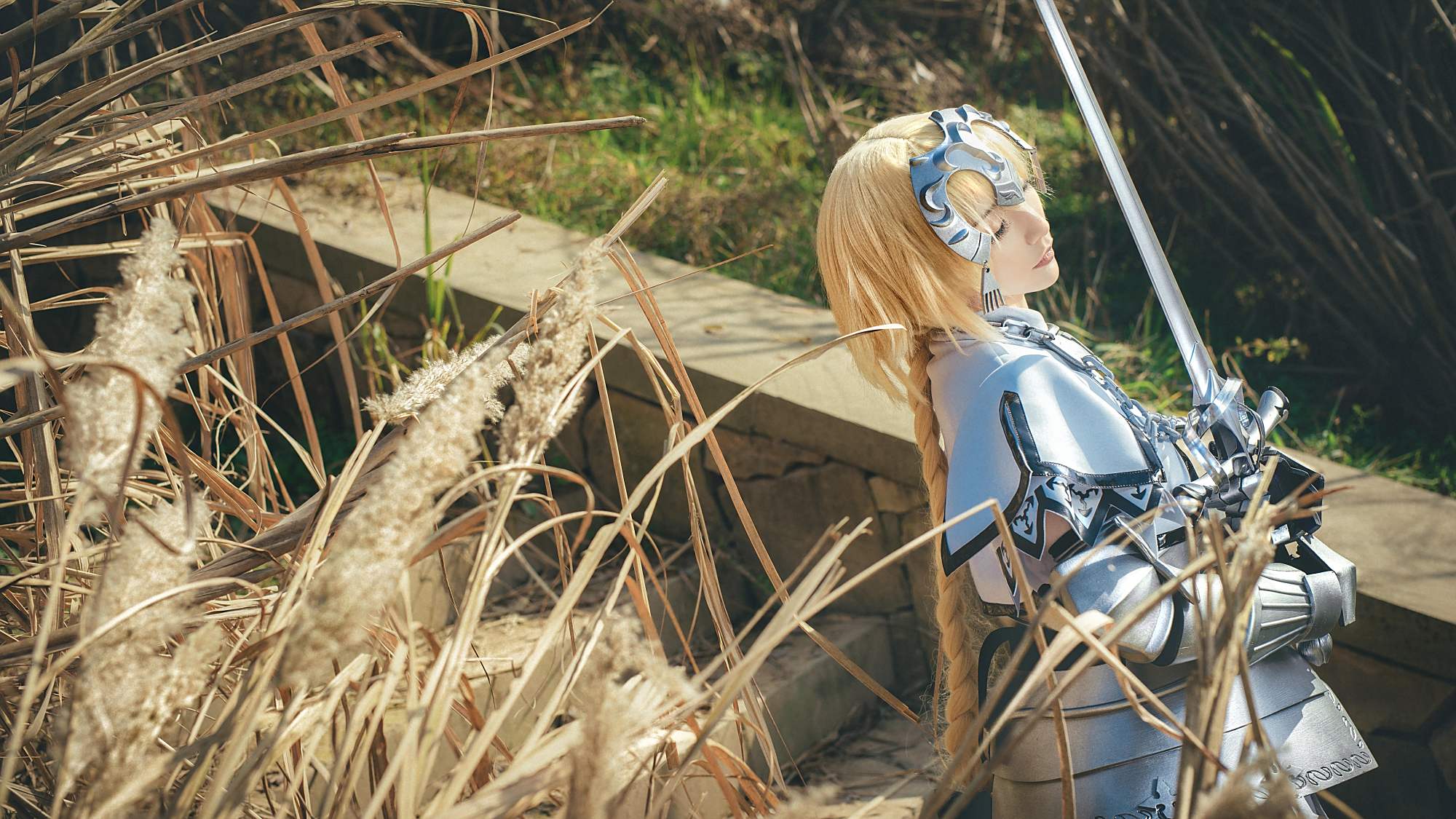 「fate/grand order」cos:白富美cos贞德,网友:果然好看