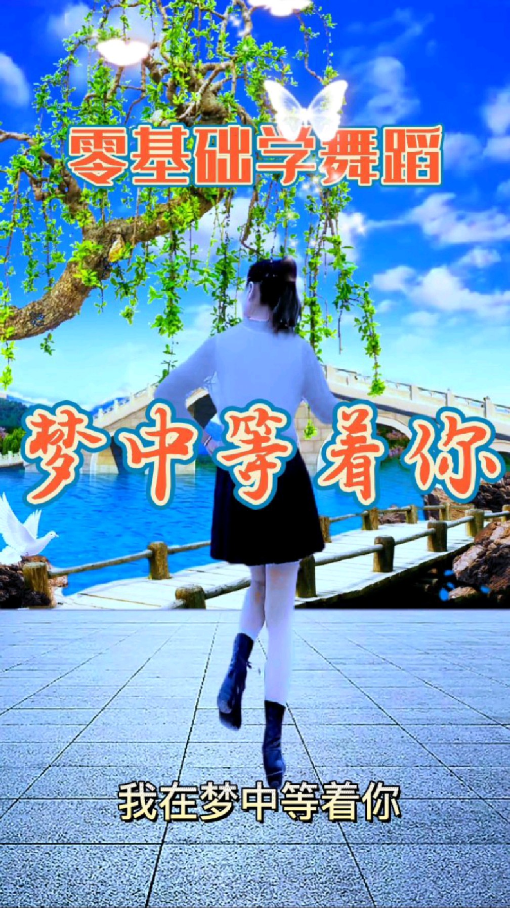 广场舞梦中等着你教学版简单易学