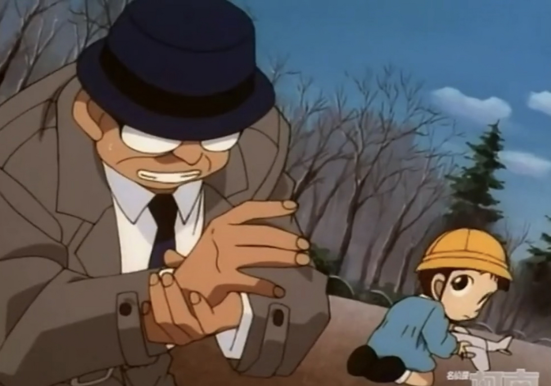 《名侦探柯南》第7集每月一件礼物威胁事件 次日一位先生带着一堆礼物