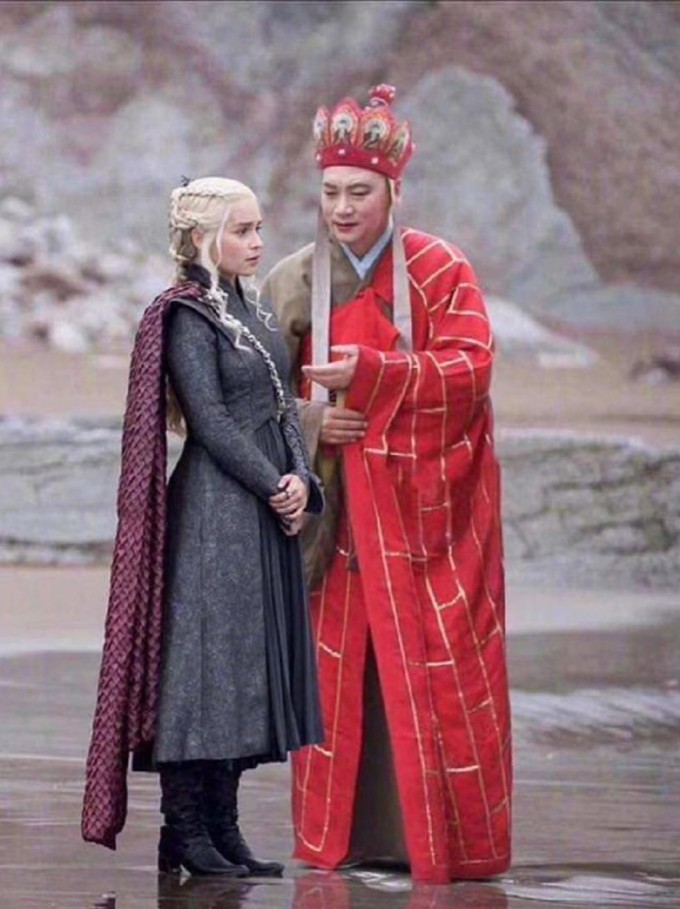 唐僧和龙妈同框! 这两人是在商量换坐骑吗?