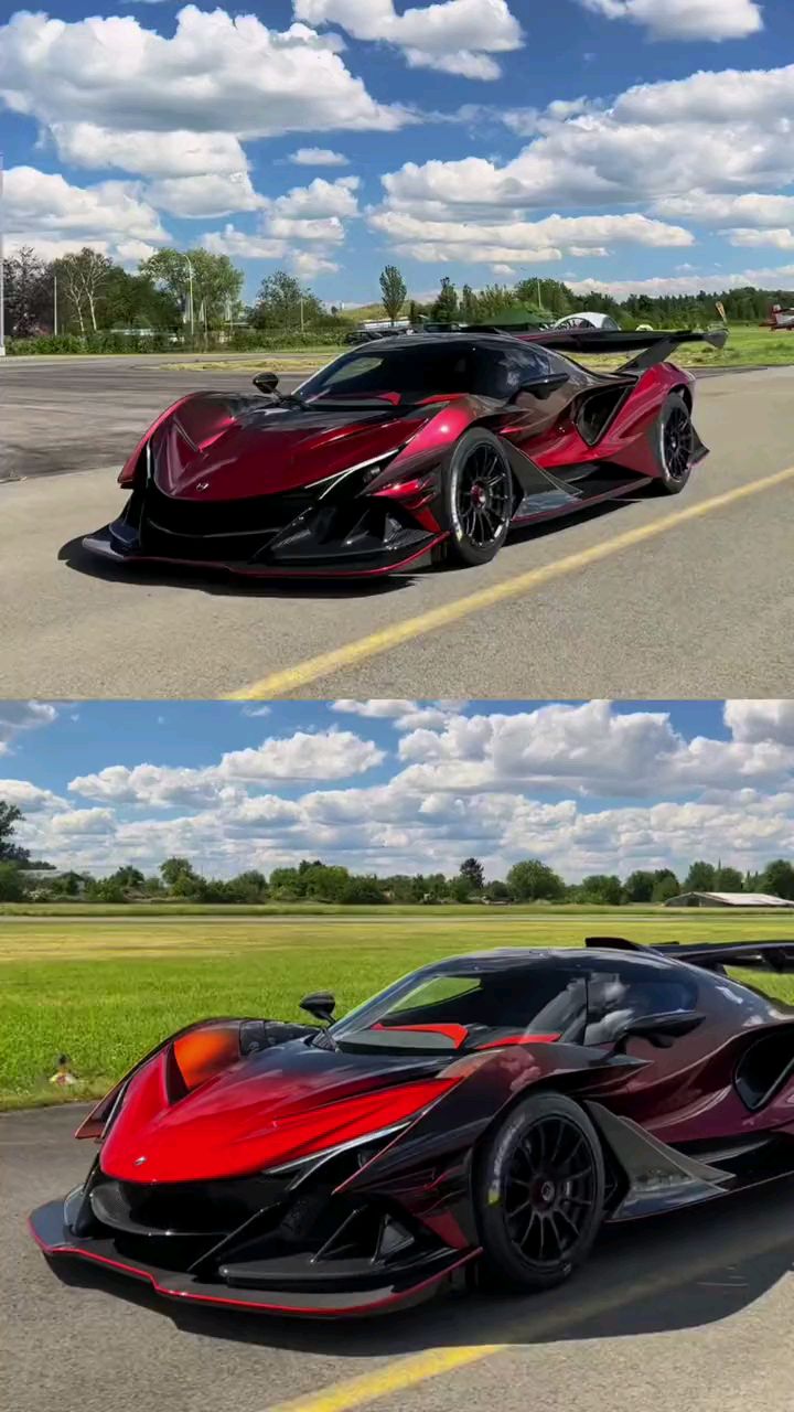 顶级超跑-阿波罗,高级漆面在不同角度看,颜色不同.