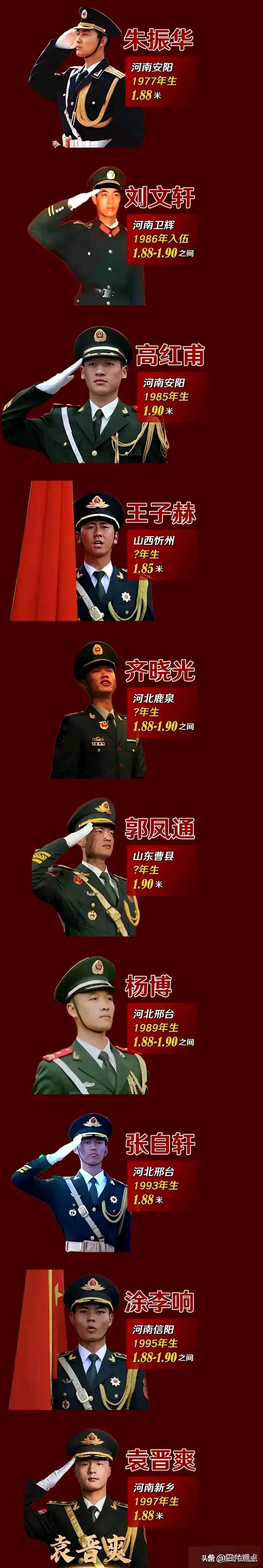 国旗手身高图片