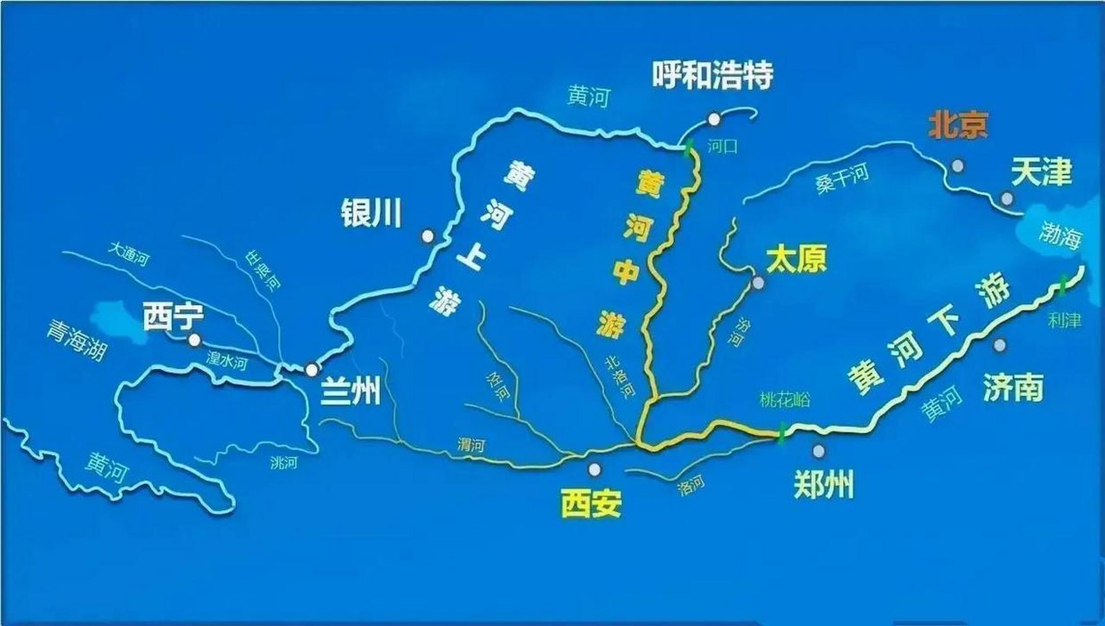 长江黄河地图详解图片