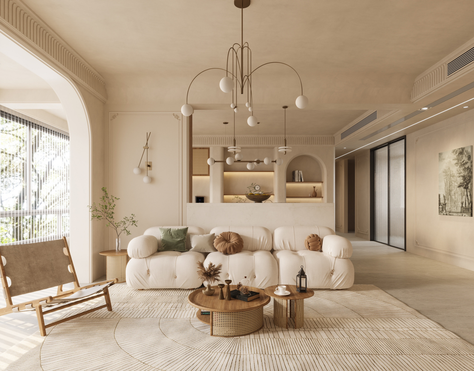 业之峰装饰,奶油风装修效果图表现#且踏青且装修